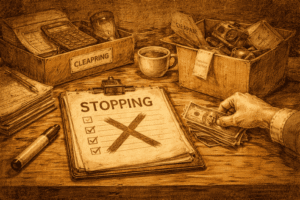 When stopping is the correct move (and how I decide)