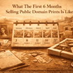 First 6 Months Selling Public Domain Prints