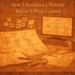 I Architect a Website Before I Write Content