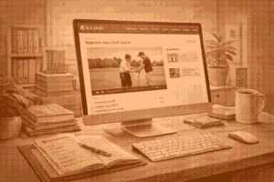 Kajabi course platform used for hosting the Weekend Golfers coaching library