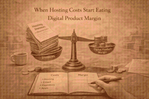 When Hosting Costs Start Eating Digital Product Margin