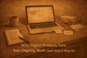 why digital products turn into ongoing work