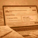 EBay listing end and relist option screen