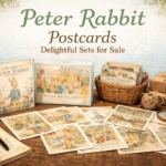 Peter Rabbit postcard Beatrix Potter illustration print